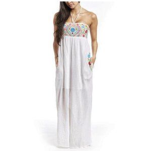 NWT Spiagga Dolce Embroidered Maxi Dress